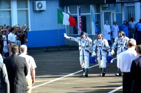 July 2017 Baikonur cosmodrome tour, Soyuz MS-05 launch