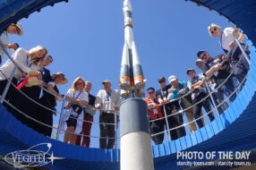 Our team at the pad No 17, Cosmonaut hotel. Participants of our Baikonur cosmodrome tour.