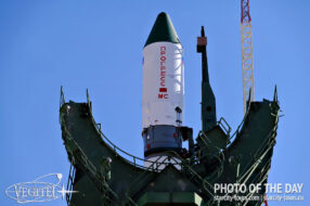 The Progress MS-28 spacecraft on the launchpad. Just a few days left to the launch.